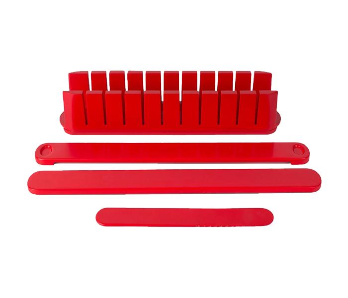 Stackable Appetizer Maker Cake Divider Cutter & Slicer - Red - Zoom Image 3