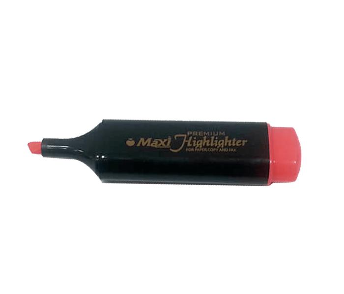 Maxi HIGHRD Highlighter Pen - 10 Pieces, Red - Zoom Image 2