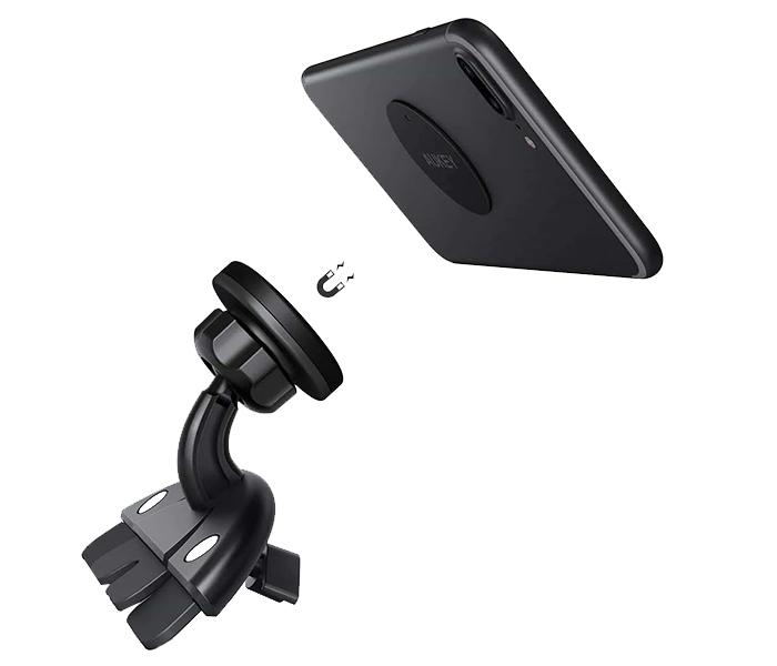 Aukey HD-C40 CD Slot Magnetic Car Phone Mount - Black - Zoom Image 1