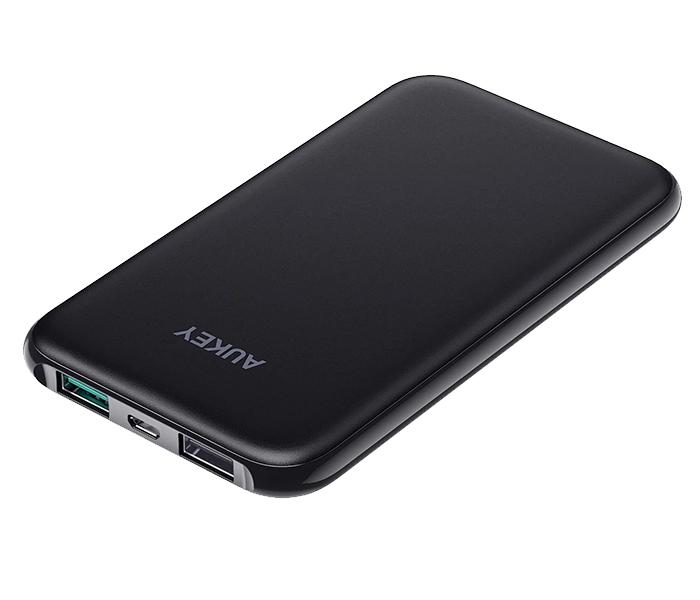 Aukey PB-N59 5000mAh Slim Dual Port Power Bank - Black - Zoom Image 3