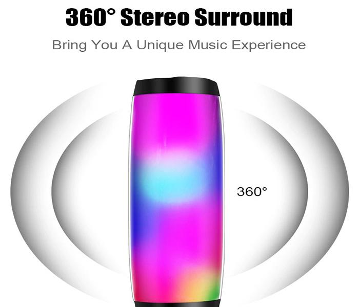 10 Watts Wireless Bluetooth Speaker With Colorful LED Light JA171 - Multi Color - Zoom Image 3