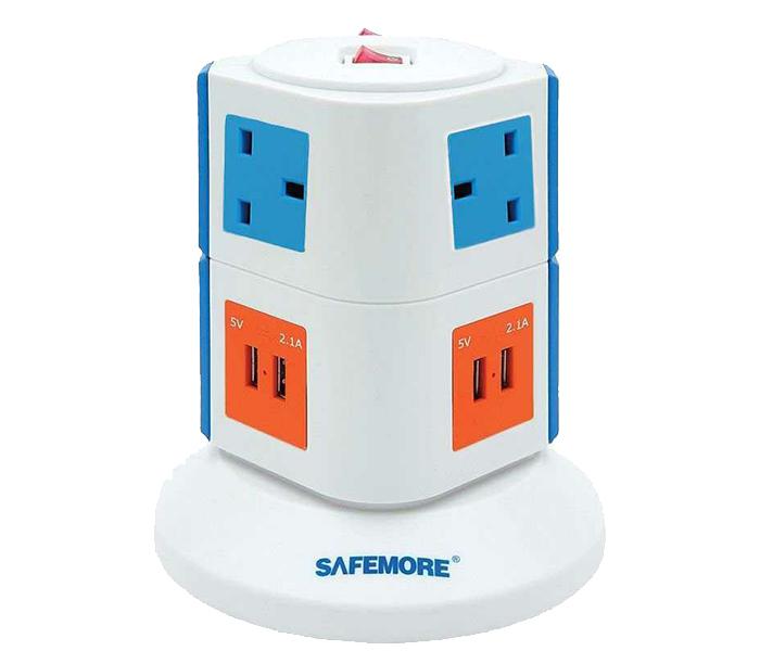 Safemore 6 Way 2m Vertical Power Stacker Origin Series Extension - Multi Colour - Zoom Image 2