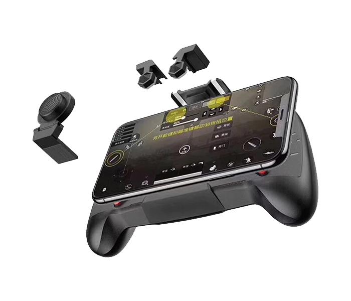 AK21 PUBG Game Joystick Holder with Fire Handle Button for Mobile Phone - Black - Zoom Image 1