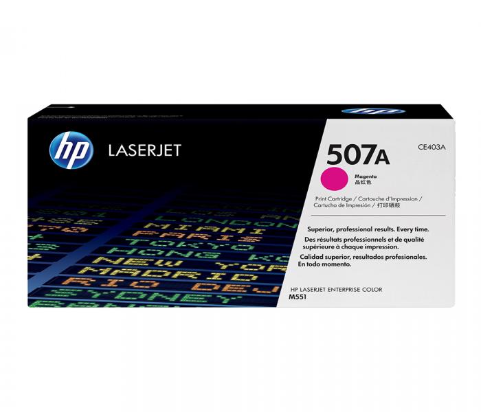 HP 507A CE 403 Original LaserJet Toner Cartridge - Magenta - Zoom Image