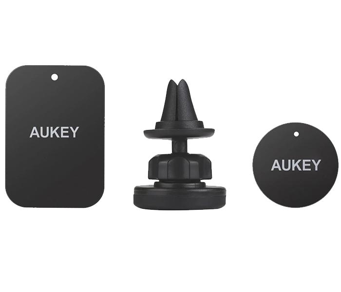 Aukey HD-C38 Air Vent Magnetic Car Phone Holder - Black - Zoom Image 1