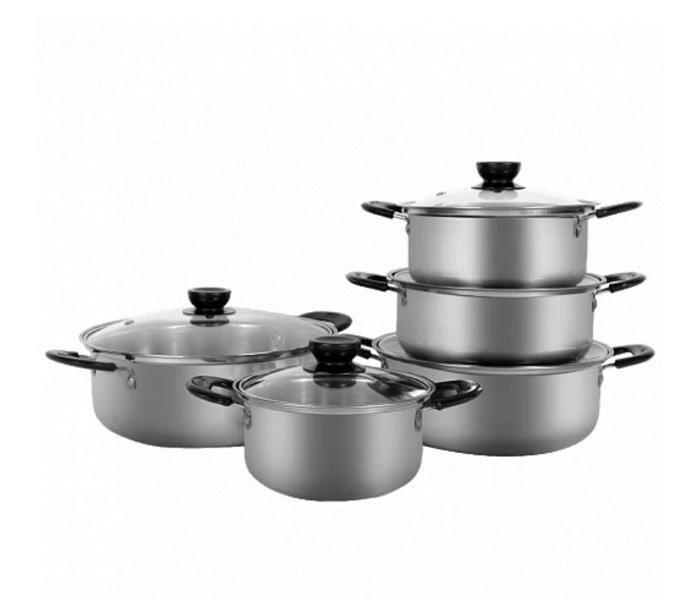 10 PCS Stainless Steel Stock pot Set with Cooltouch Handle - Zoom Image 1