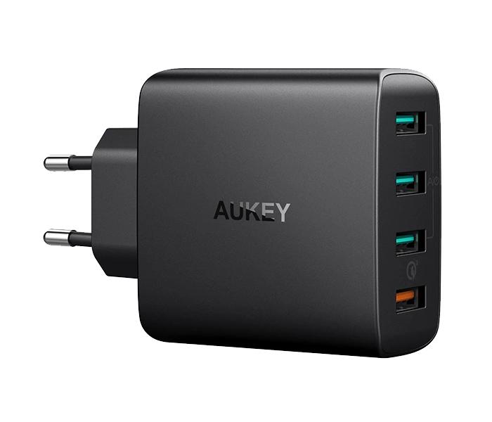 Aukey PA-T18 Amp 4 Port Wall Charger with Quick Charge 3.0 - Black - Zoom Image 4