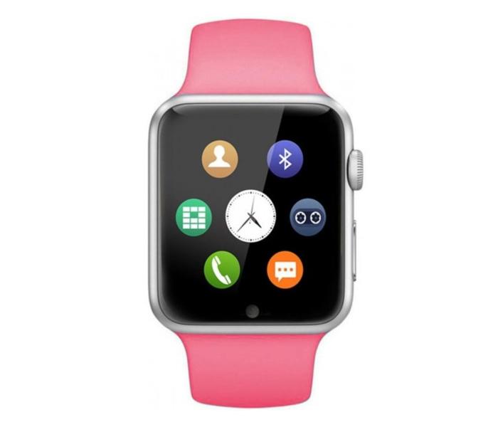 Unisex Smart Watch with Orginal Size of iWatch,All IOS, Android Phones for Zen MTK2502C - Pink - Zoom Image