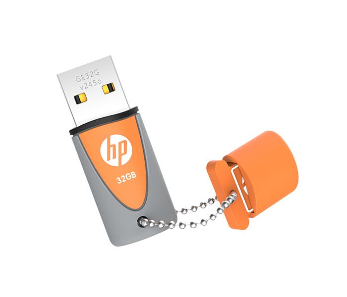 HP V2450 32GB USB 2.0 Flash Drive - Orange - Zoom Image 2