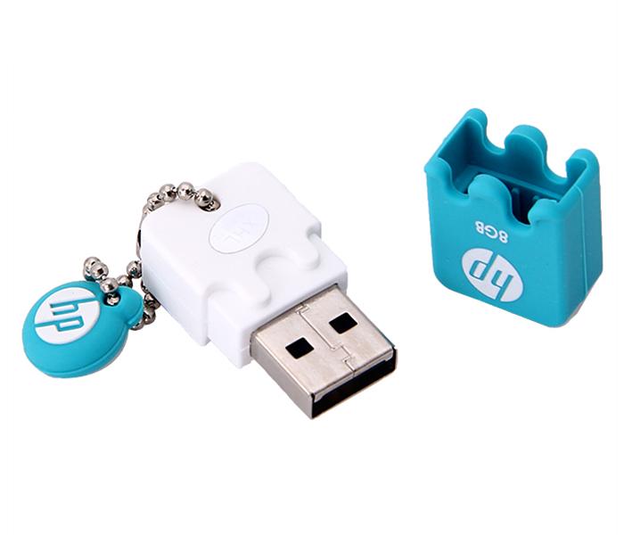 HP V178B 8GB Ice Cream Shape USB Flash Drive with Keychain - Blue - Zoom Image 3