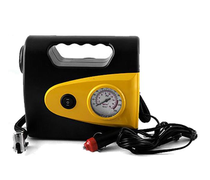 Offal AC-789 AX 12V Portable Compressor with Tire Inflator Gauge & Torch - Black - Zoom Image 1