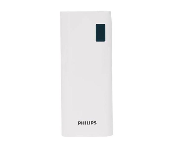 Philips DLP10016 10000mAH Lithium-ion Power Bank with LED Display - White - Zoom Image 1