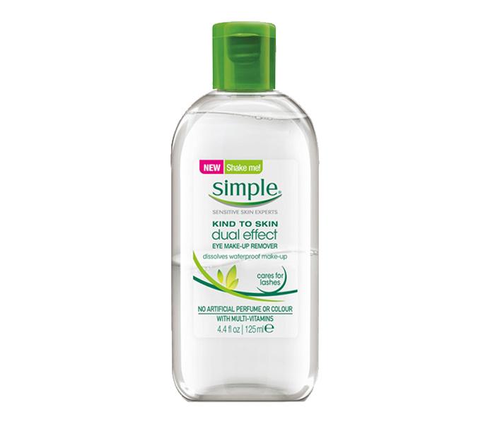 Simple Kind To Skin Dual Effect Eye Make Up Remover - 125ml - Zoom Image