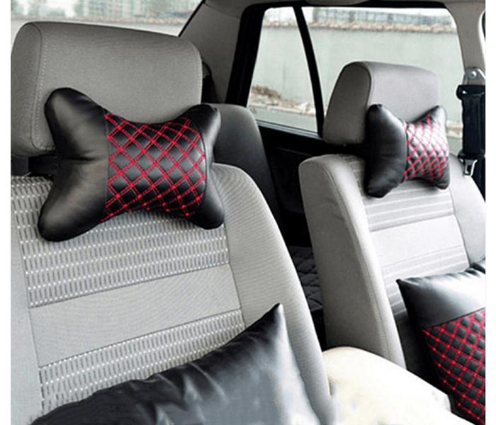 Offal KU07 Car Leather Seat Headrest Neck Cushion & Pillow Pad - Multi Colour - Zoom Image 1