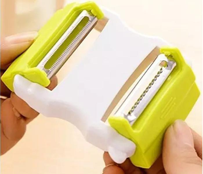 Plastic Pocket Size Peeler, Slicer & Shredder - Green - Zoom Image 2