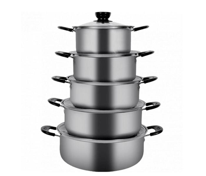 10 PCS Stainless Steel Stock pot Set with Cooltouch Handle - Zoom Image 3