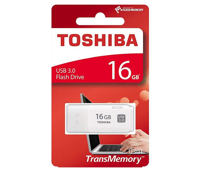 Toshiba THN-U301W0160E4 16GB TransMemory USB 3.0 Flash Drive - White - Zoom Image 3