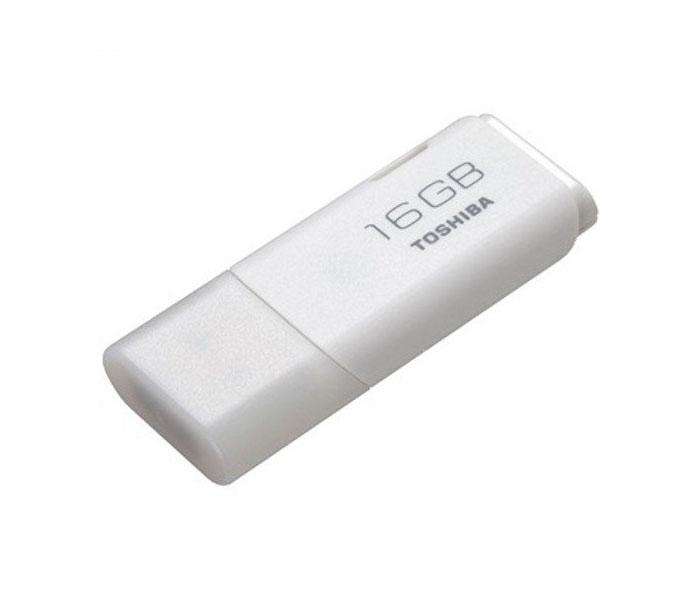 Toshiba U202 16GB TransMemory Hi-Speed USB 2.0 Flash Drive - White - Zoom Image 1