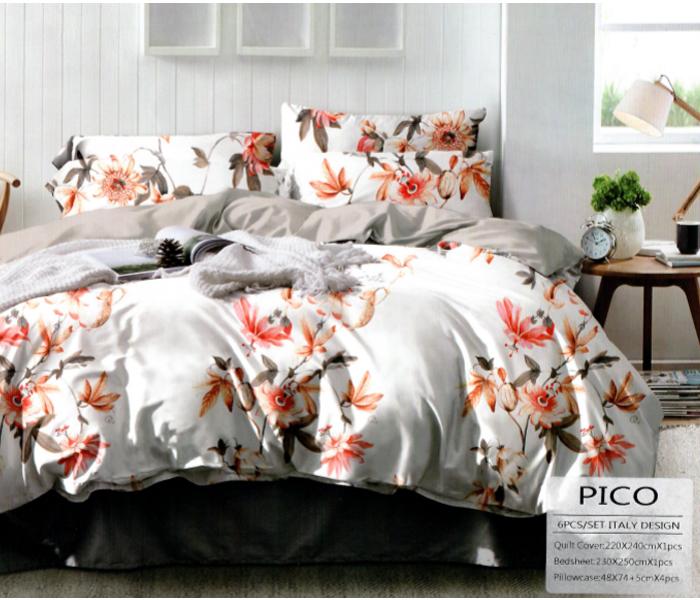 6 PC Set Italian Design Bedsheet PICO-01  - Zoom Image