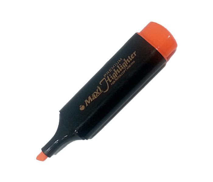 Maxi HIGHOR Highlighter Pen - 10 Pieces, Orange - Zoom Image 1