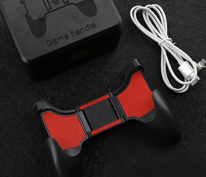 Multi-Function Mini Retractable Folding Bracket Game Controller for Mobile Phone - Black & Red - Zoom Image 2