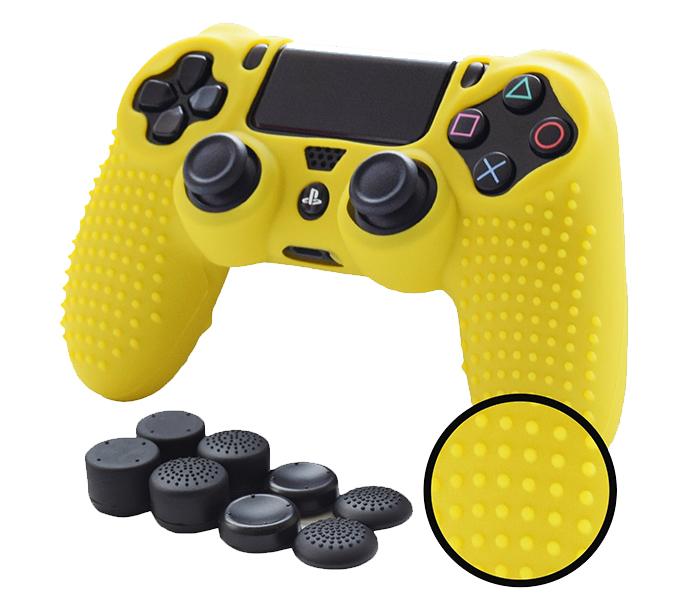 Anti-Slip Silicone Skin Protective Cover for Joystick - Yellow - Zoom Image 3