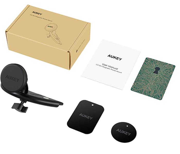 Aukey HD-C40 CD Slot Magnetic Car Phone Mount - Black - Zoom Image 4