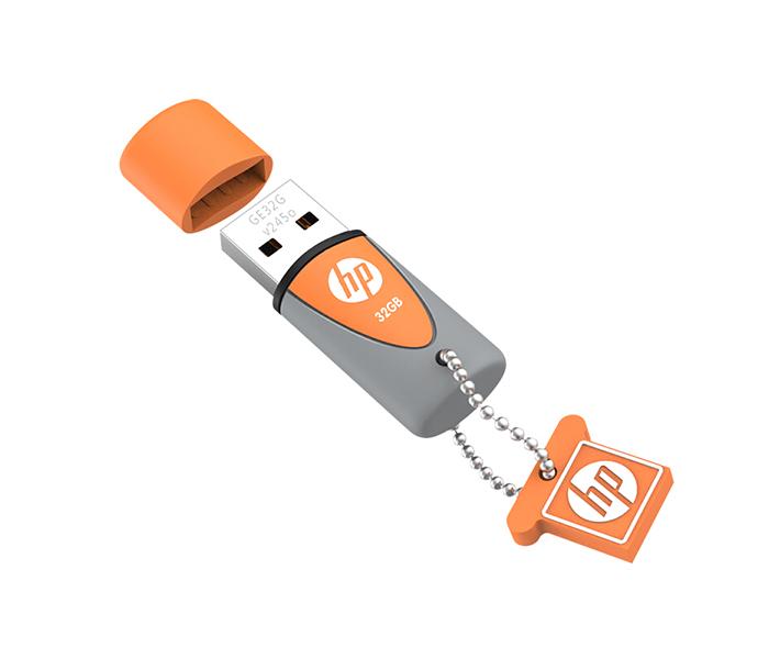 HP V2450 32GB USB 2.0 Flash Drive - Orange - Zoom Image 1