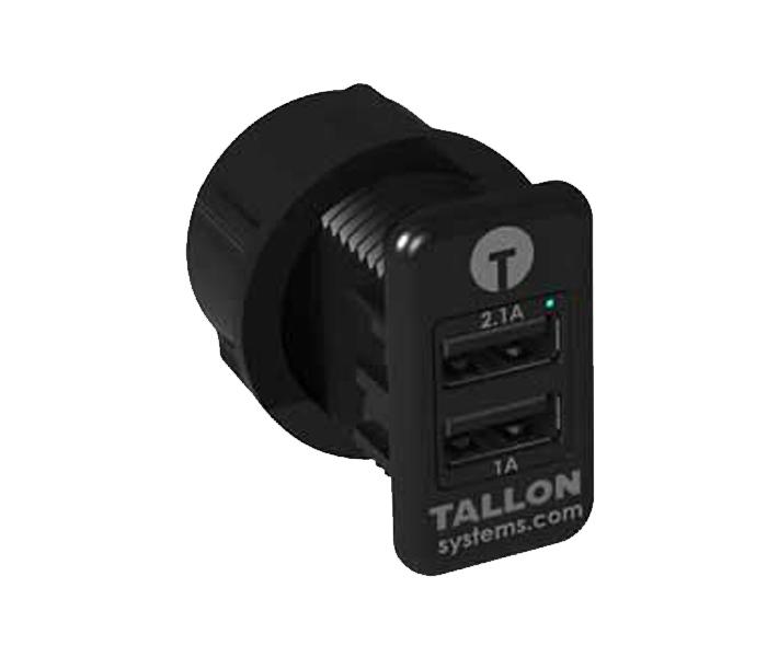 Car Two Port Mini USB Socket - Black - Zoom Image 4