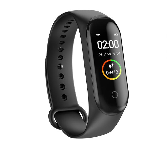  Smart Bluetooth Sports Bracelet Fitness Band With Heart Rate Monitor For Android & iOS for Zen M4 - Black - Zoom Image 2