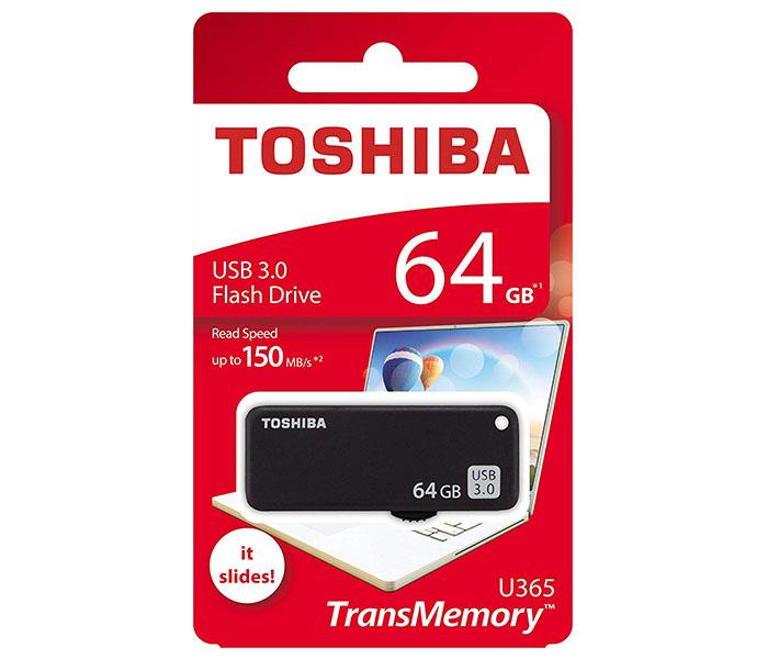 Toshiba THN-U365K0640E4 64GB TransMemory USB 3.0 Flash Drive - Black - Zoom Image 3