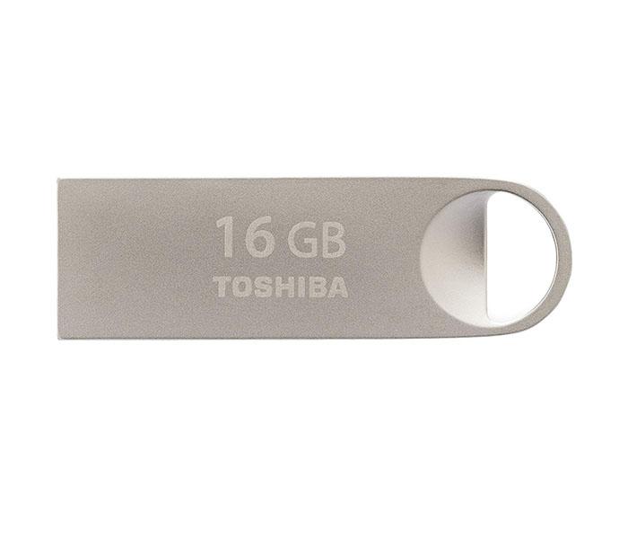 Toshiba U401 16GB TransMemory USB 2.0 Flash Drive - Silver - Zoom Image 1