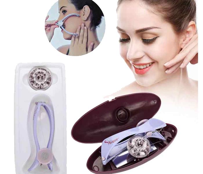 Sildne Face & Body Hair Threading Epilator with 10 Cotton Lines - Purple - Zoom Image 3