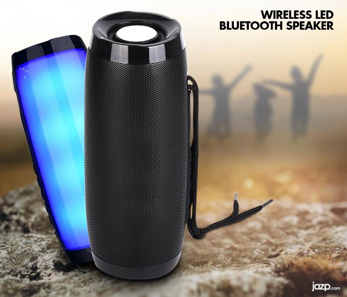 10 Watts Wireless Bluetooth Speaker With Colorful LED Light JA171 - Multi Color - Zoom Image 1