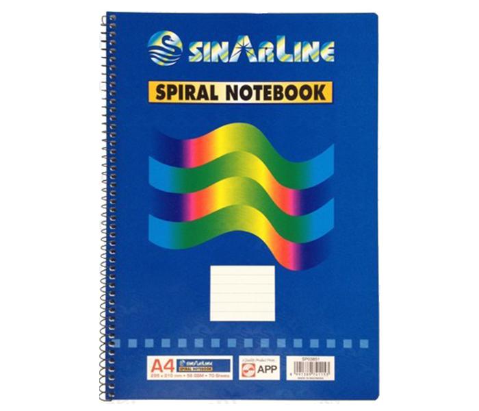 Sinar Line SDA4 56gsm A4 Side Spiral Pad - 70 Sheets - Zoom Image