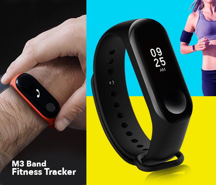 M3 Band Fitness Tracker Waterproof Smartband with OLED Display Touchpad - Zoom Image 4