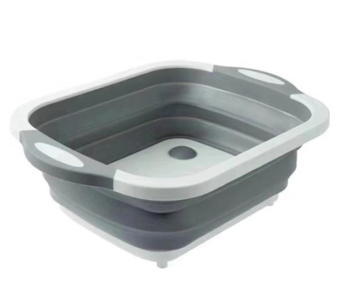  Multifunction Kitchen Chopping Board  Foldable Dish Tub, Folding Cutting Board Vegetable Washing Basket - Zoom Image 1