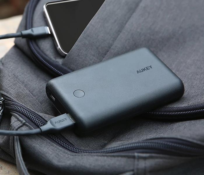 Aukey PB-XD10 10050mAh 2 Port Power Bank with 2 Way Power Delivery - Black - Zoom Image 2