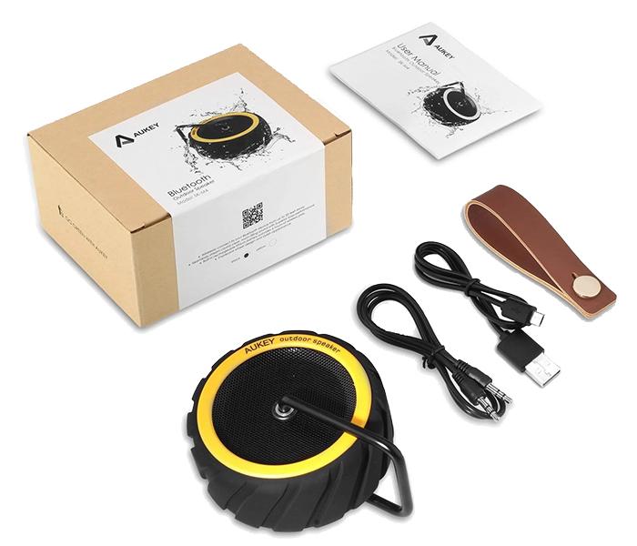 Aukey SK-M4 Wireless Bluetooth Outdoor Wheel Speaker - Yellow - Zoom Image 6