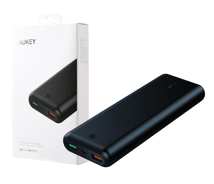 Aukey PB-XD20 20100mAh 3 Port Power Bank with 2 Way Power Delivery - Black - Zoom Image 3