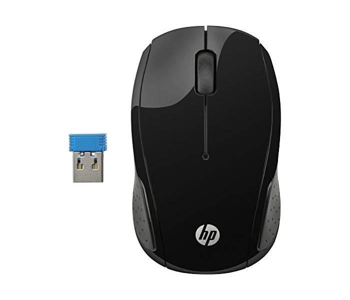 Hp 200 Wireless Optical  Mouse - Black - Zoom Image 1