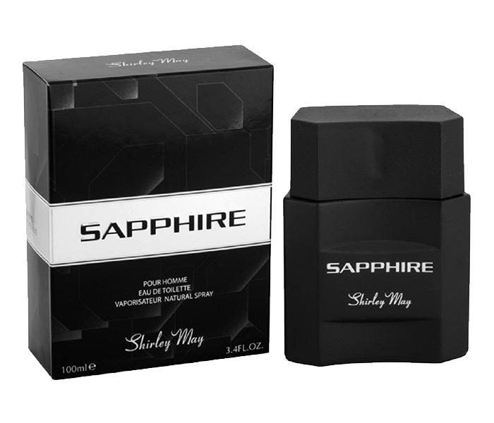 Shirley May Sapphire Eau de Toilette Spray for Men - 100ml, Black - Zoom Image 2