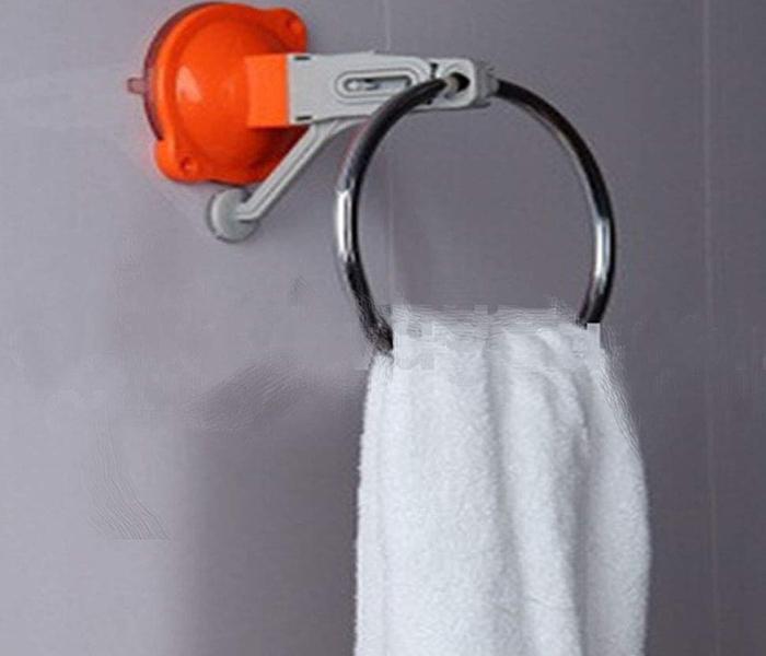 Bathroom Suction Towel Hanger Ring with Magic Ring Suction Cups - Zoom Image 3