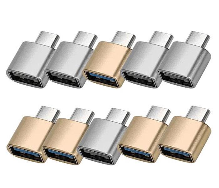 10 Pc Pack Super Compatible Plug & Play Micro USB OTG USB Flash Connector For Android Phones,Zen - Zoom Image