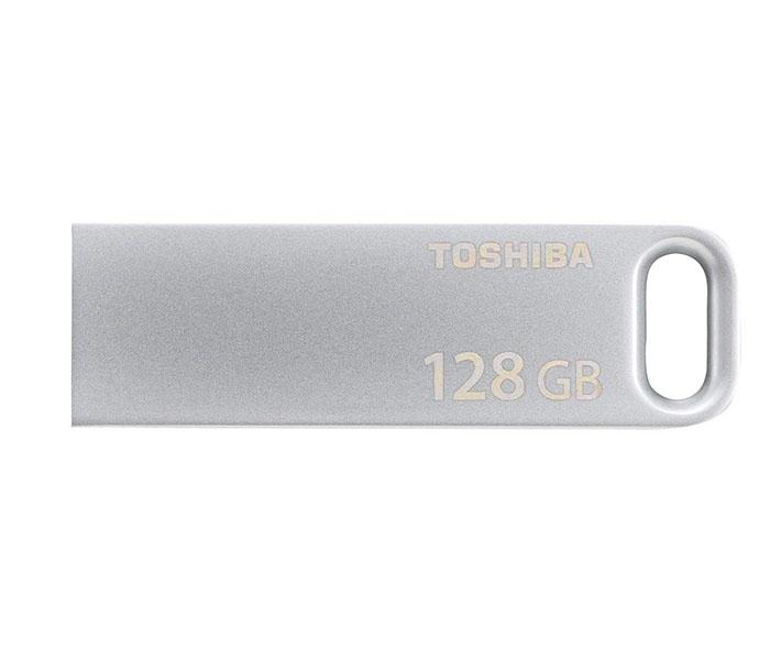 Toshiba THN-U363S1280E4 128GB TransMemory USB 3.0 Flash Drive - Silver - Zoom Image 1