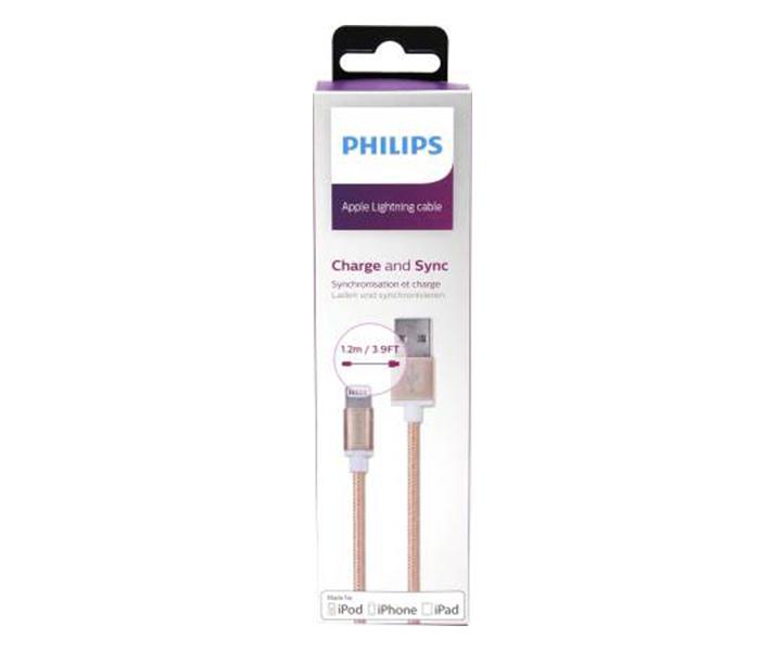 Philips DLC2508G iPhone Sync and Charge Lightning to USB cable - Gold, 1.2 Meter - Zoom Image 7