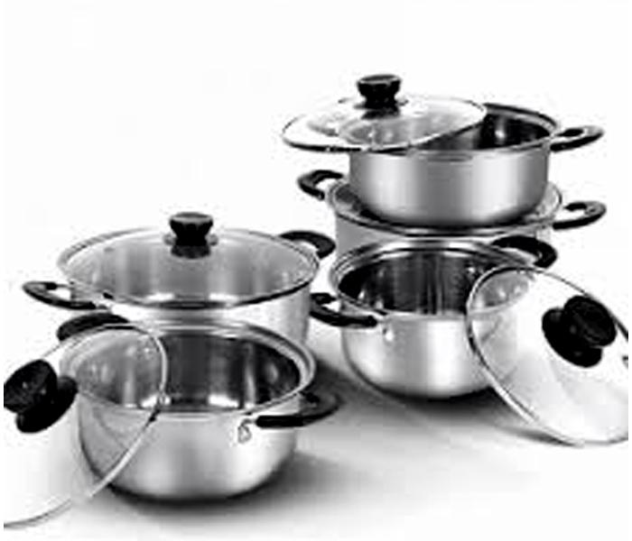 10 PCS Stainless Steel Stock pot Set with Cooltouch Handle - Zoom Image 2