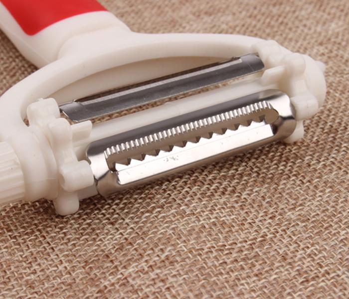 3-in-1 Manual Roto Peeler - Red & White - Zoom Image 3