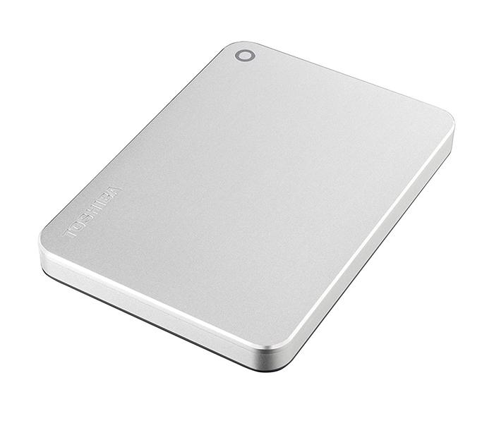 Toshiba HDTW210ES3AA 1TB Canvio Premium Portable External Hard Drive - Silver Metallic - Zoom Image 3