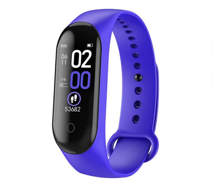  Smart Bluetooth Sports Bracelet Fitness Band With Heart Rate Monitor For Android & iOS for Zen M4 - Blue - Zoom Image 2